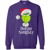 Santa Grinch Define Naughty Christmas Sweatshirt - Sweatshirt
