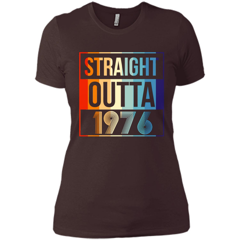 Retro Straight Outta 1976 42 Years Old - Ladies' Boyfriend T-Shirt