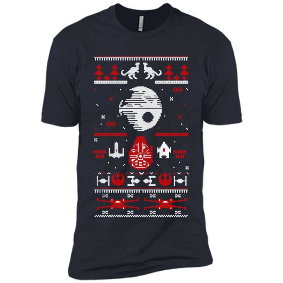 Star Wars Ugly Christmas Sweater - Premium Short Sleeve T-Shirt