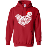 Chicken Christmas T Shirt Merry Chickmas Santa Claus Gifts - Hoodie