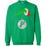 Amazing shirt San Antonio Spurs Glitter Grinch Monogram Ornament Christmas Gift - Sweatshirt