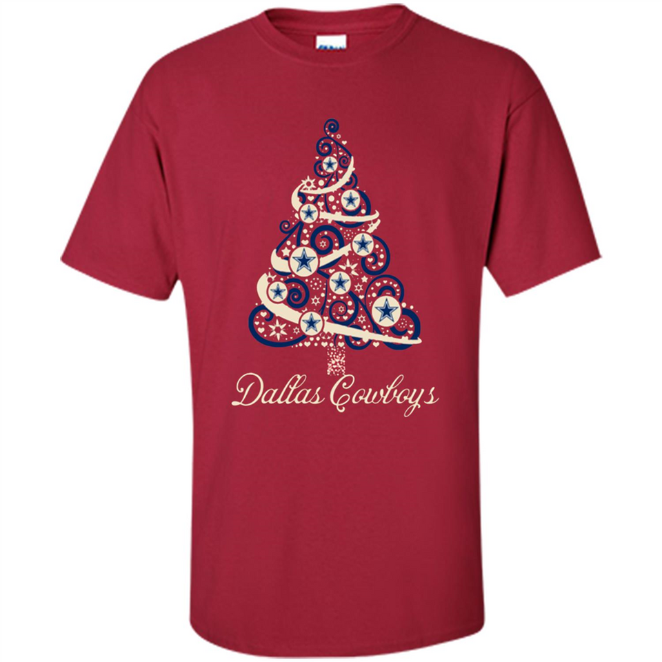 Dallas Cowboys NFL Football Team Logo Christmas Tree T-Shirt - Shirt