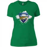 Denver Nuggets And Superman Fans - Ladies' Boyfriend T-Shirt
