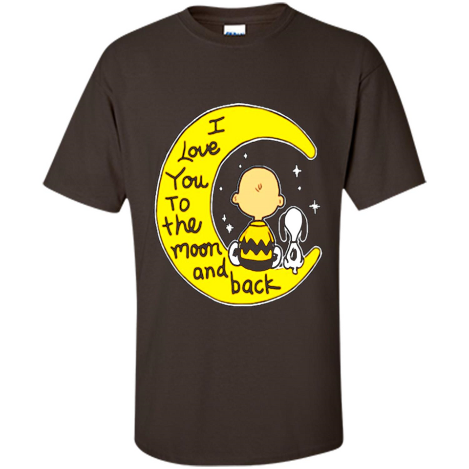 I LOVE YOU TO THE MOON AND BLACK CHARLIE BROWN AND SNOOPY