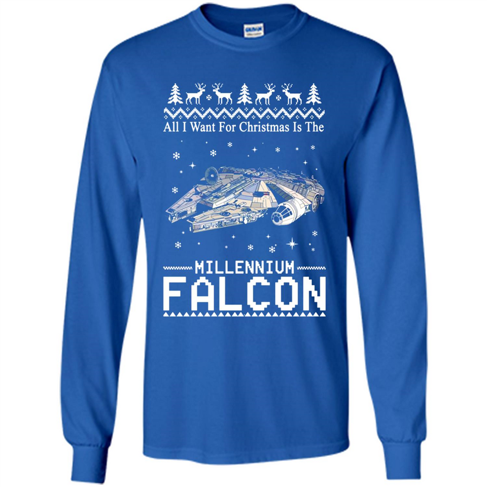 All I Want For Christmas Is The Millennium Falcon ugly PINGPONG