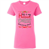 This My Movies Hallmark-Christmas Loves Is T-Shirt - Ladies Short-Sleeve