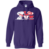 Snoopy loves NBA Atlanta Hawks - Hoodie