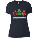 Plaid Christmas Tree Shirt Merry Christmas Plaid is Rad