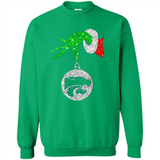 Amazing Kansas State Wildcats Glitter Grinch Monogram Ornament Christmas Gift - Sweatshirt