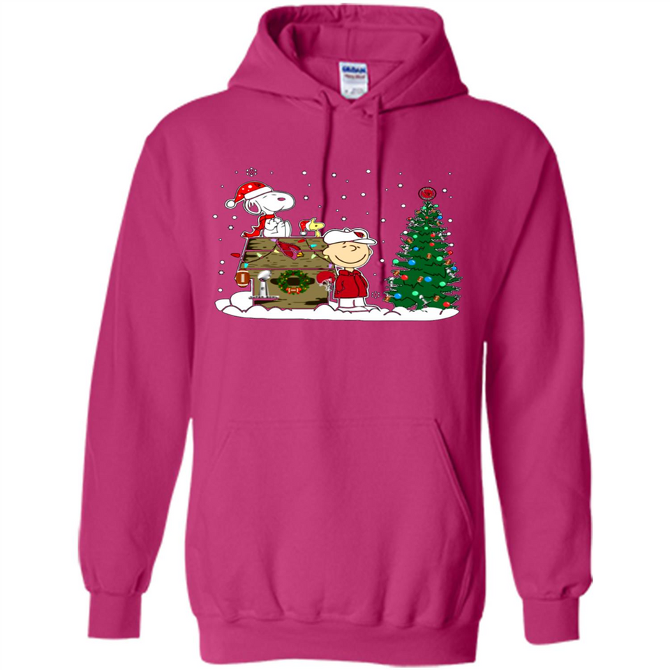 Arizona Cardinals Snoopy The Peanuts Movie Christmas Football Super Bowl pingpong - Hoodie