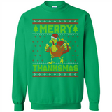 Merry Thankmas Ugly Xmas Thanksgiving Turkey Sweatshirt - Sweatshirt