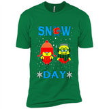 Snow Day Shirt For Calgary Flames Vs Minion Fans pingpong