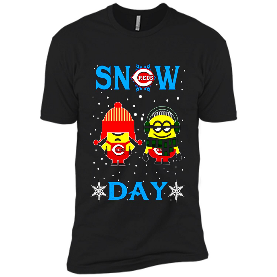 Snow Day Shirt For Cincinnati Reds Vs Minion Fans pingpong