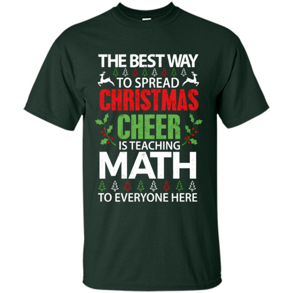 Math Teacher Christmas Shirt Christmas Cheer - Shirt