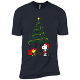 Snoopy Christmas Tree T-Shirt - Premium Short Sleeve T-Shirt