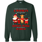 Never Underestimate A March Woman Watches Hallmark Movies Sweatshirt PINGPONG