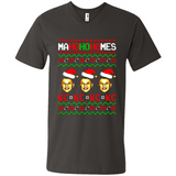 Patrick Mahomes Ma Ho Ho Homes Christmas sweatshirt PINGPONG - Men's V-Neck