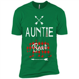 Aunt Shirt Buffalo Plaid Family Camp Bear Tee - Premium Short Sleeve T-Shirt