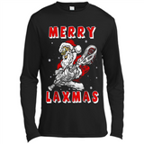 Lacrosse Merry Laxmas Santa - Canvas Long Sleeve T-Shirt