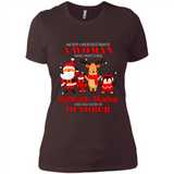 Never Underestimate An October Woman Watches Hallmark Movies Sweatshirt PINGPONG