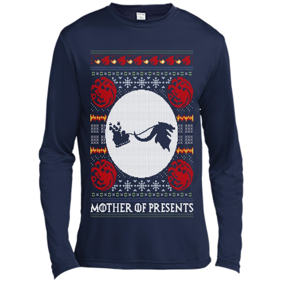 Mother Of Presents – Game of Thrones ugly christmas sweater - Canvas Long Sleeve T-Shirt