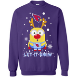 Minion Arizona Cardinals Ugly Christmas Sweater Let it Snow - Sweatshirt