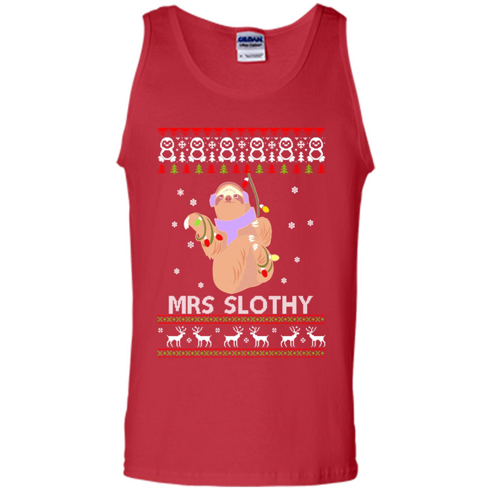 Mrs Slothy Christmas - Tank Top
