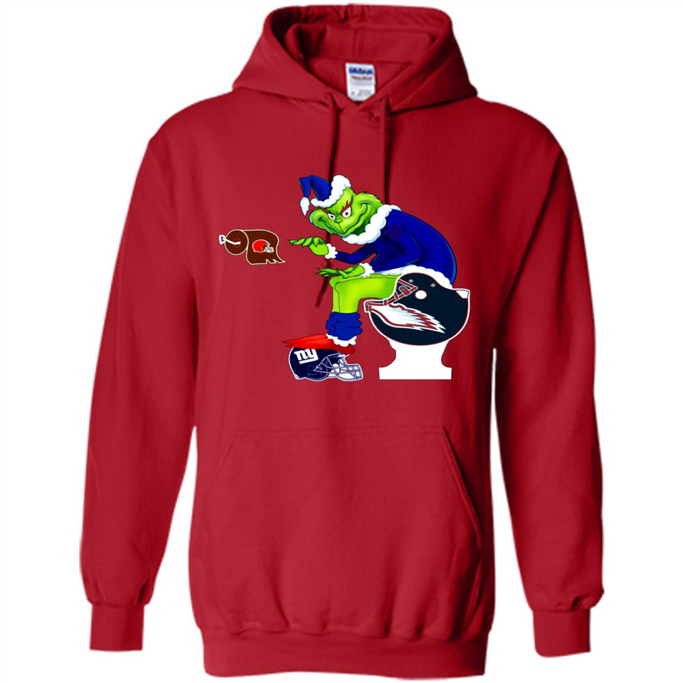 New York Giants Toilet Grinch Santa Claus Football Fan PINGPONG