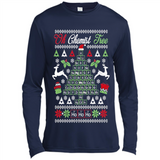 Chemist Tree Shirt Oh Chemistry Tree Ugly Christmas - Canvas Long Sleeve T-Shirt