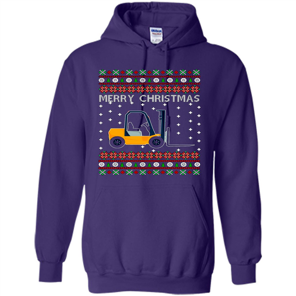 Merry Christmas Forklift ugly sweatshirt PINGPONG