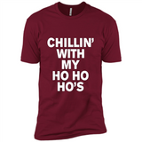 Chillin With My Ho Ho Ho's Funny Christmas - Premium Short Sleeve T-Shirt