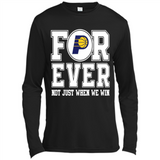 Indiana Pacers Forever For ever not just when we win - Canvas Long Sleeve T-Shirt