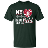 Alabama Crimson Football My Heart is on that Field - Shirt