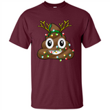 Reindeer Poop Emoji Cute Merry Christmas T-Shirt - Shirt
