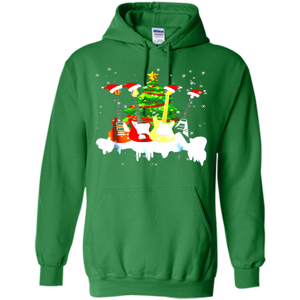 Santa Hat Electric Guitar Classical Guitar Christmas shirt Ladies' Boyfriend
