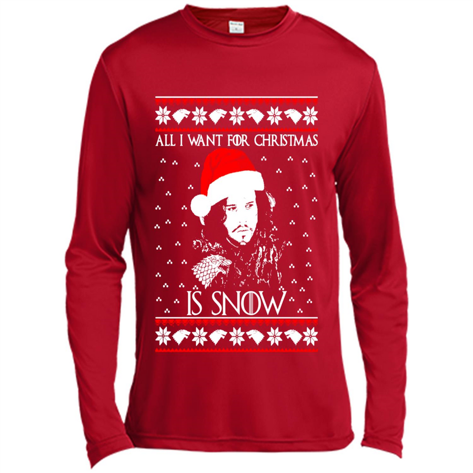 All I Want for Christmas is Snow ugly sweater PINGPONG
