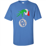 Amazing tee Oklahoma Sooners Glitter Grinch Monogram Ornament Christmas Gift - Shirt