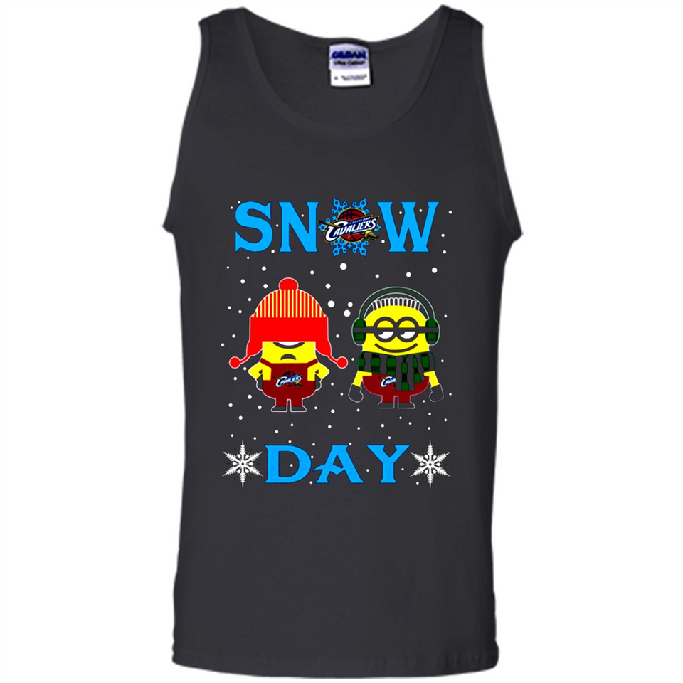 Snow Day Shirt For Cleveland Cavaliers Vs Minion Fans pingpong