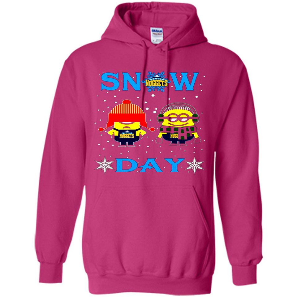 Snow Day Shirt For Denver Nuggets Vs Minion Fans pingpong