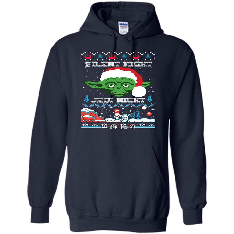 YODA SILENT NIGHT JEDI NIGHT CHRISTMAS UGLY SWEATER