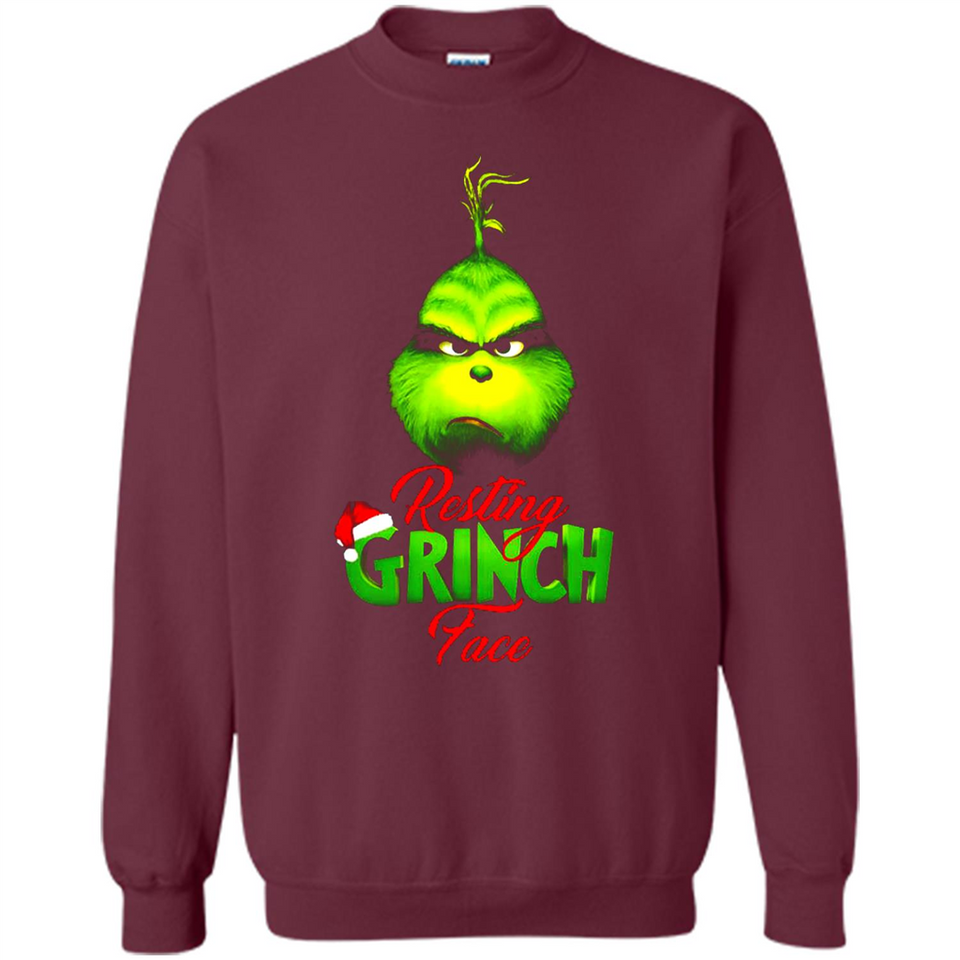 Resting Grinch Face Shirt PINGPONG - Sweatshirt