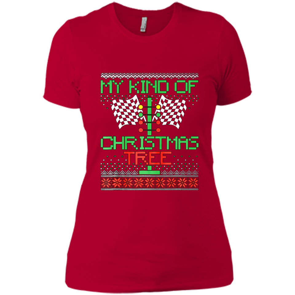 Funny Drag Racing Ugly Christmas Holiday Tree PING PONG