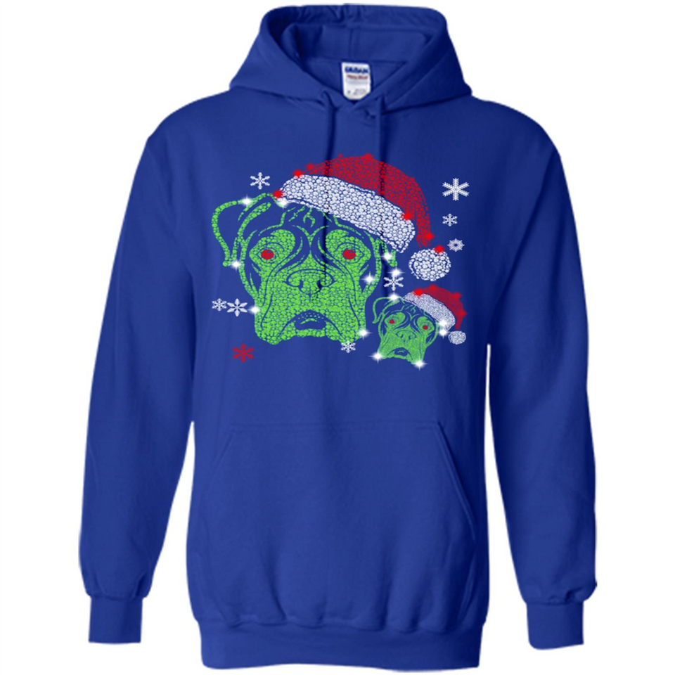 Boxer Dog diamond Christmas - Hoodie