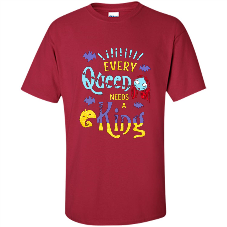Nightmare Before Christmas Shirt - Sally Glitter Shirt - Every Queen needs a King PINGPONG