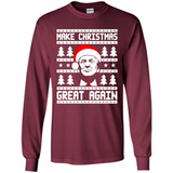 Fabulous Make Christmas Great Again Trump Ugly Christmas - Long Sleeve T-Shirt