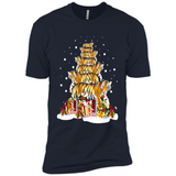 Tiger Christmas Tree Funny Merry Christmas - Premium Short Sleeve T-Shirt
