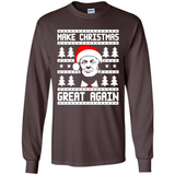 Fabulous Make Christmas Great Again Trump Ugly Christmas - Long Sleeve T-Shirt
