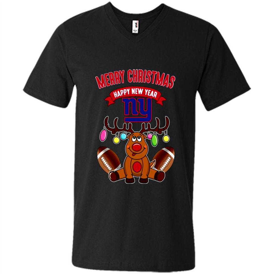 New York Giants NFL Reindeer Funny Merry Christmas And Happy New Year