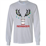 Budweiser Reinbeer Funny Beer Reindeer Christmas Sweatshirt - Long Sleeve T-Shirt