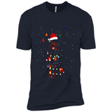 Rottweiler Santa Lights Christmas Dog Xmas Sweatshirt - Premium Short Sleeve T-Shirt